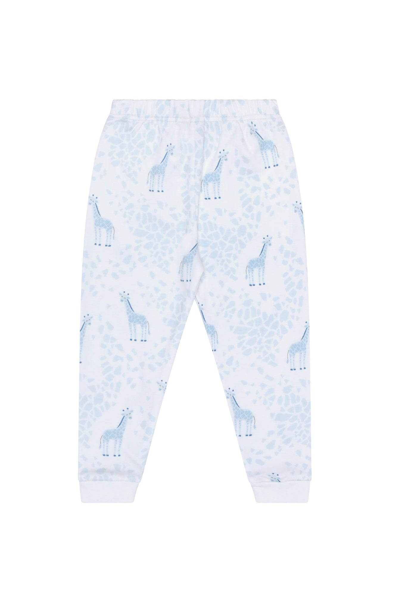 Blue Giraffe Print Pima Cotton Pajama