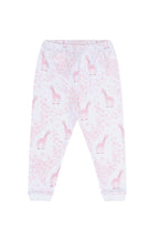 Girls Pink Giraffe Pima Cotton Pajama