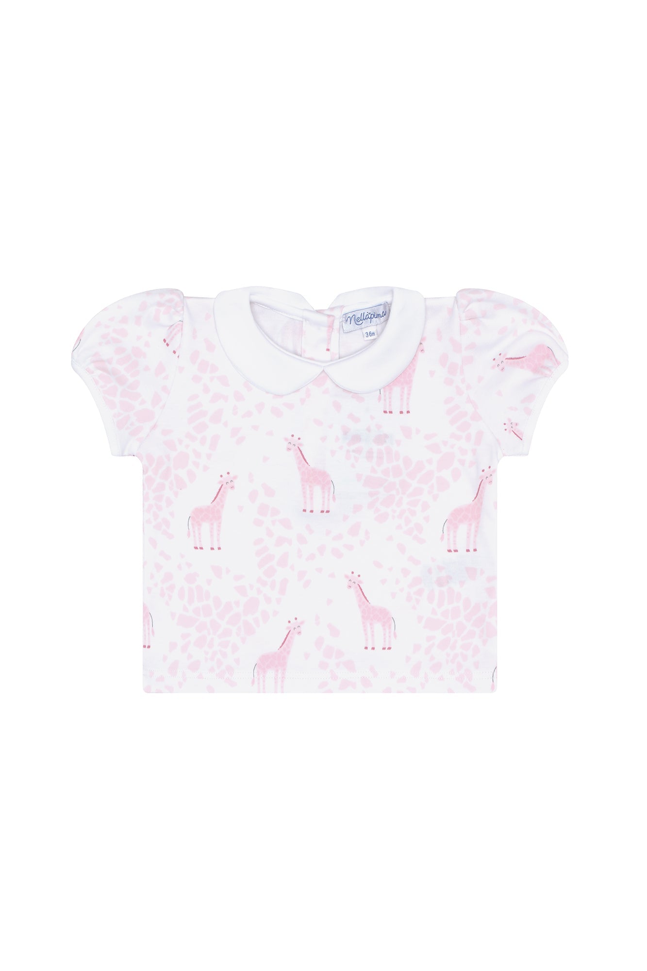 Baby Girl Pink Giraffe Pima Cotton Diaper Cover Set