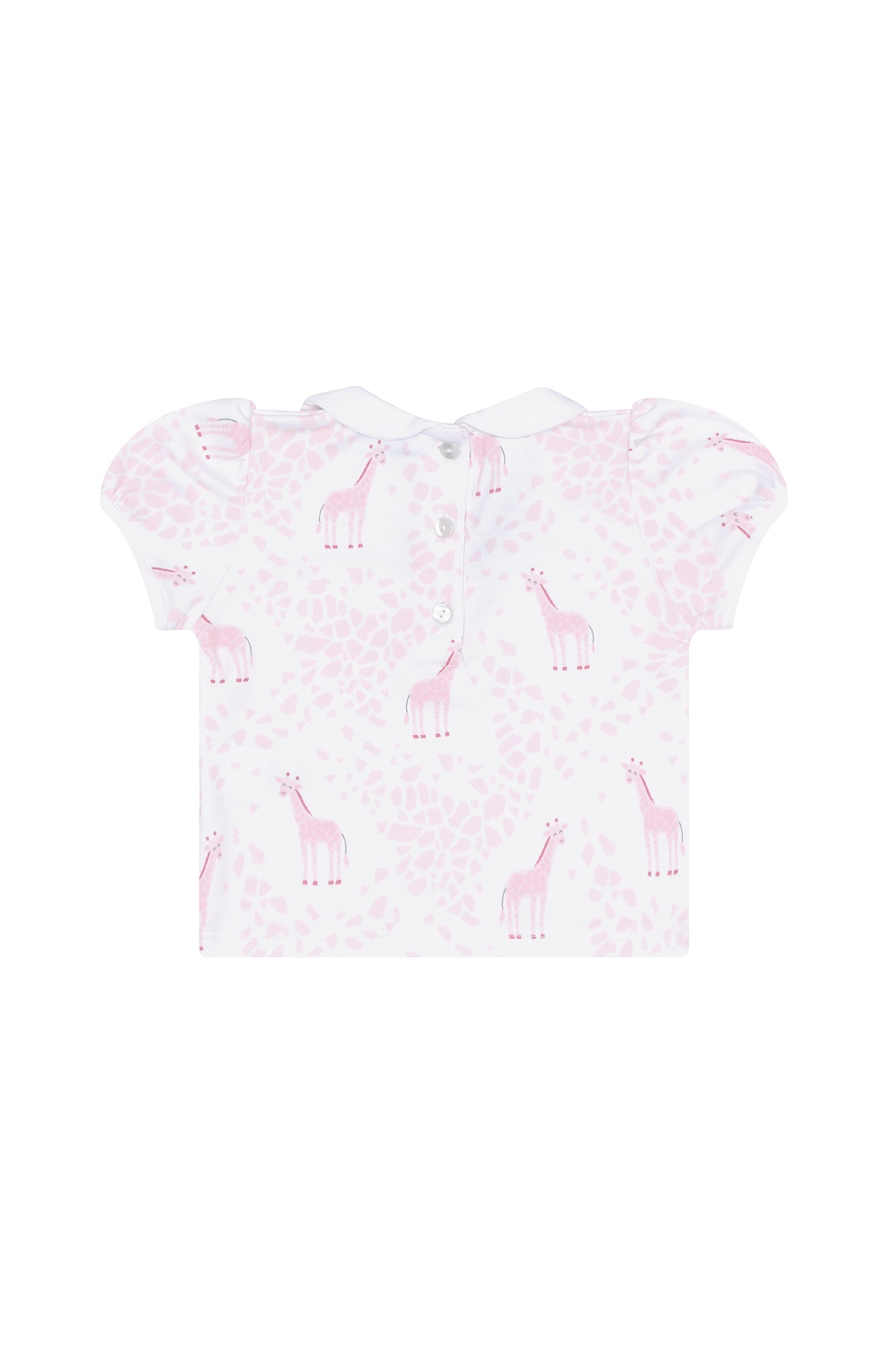 Baby Girl Pink Giraffe Pima Cotton Diaper Cover Set