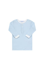 Baby Blue Gingham Pima Cotton Pajama Set