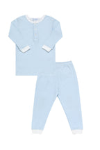 Baby Blue Gingham Pima Cotton Pajama Set