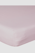 Pink Gingham Crib Sheets