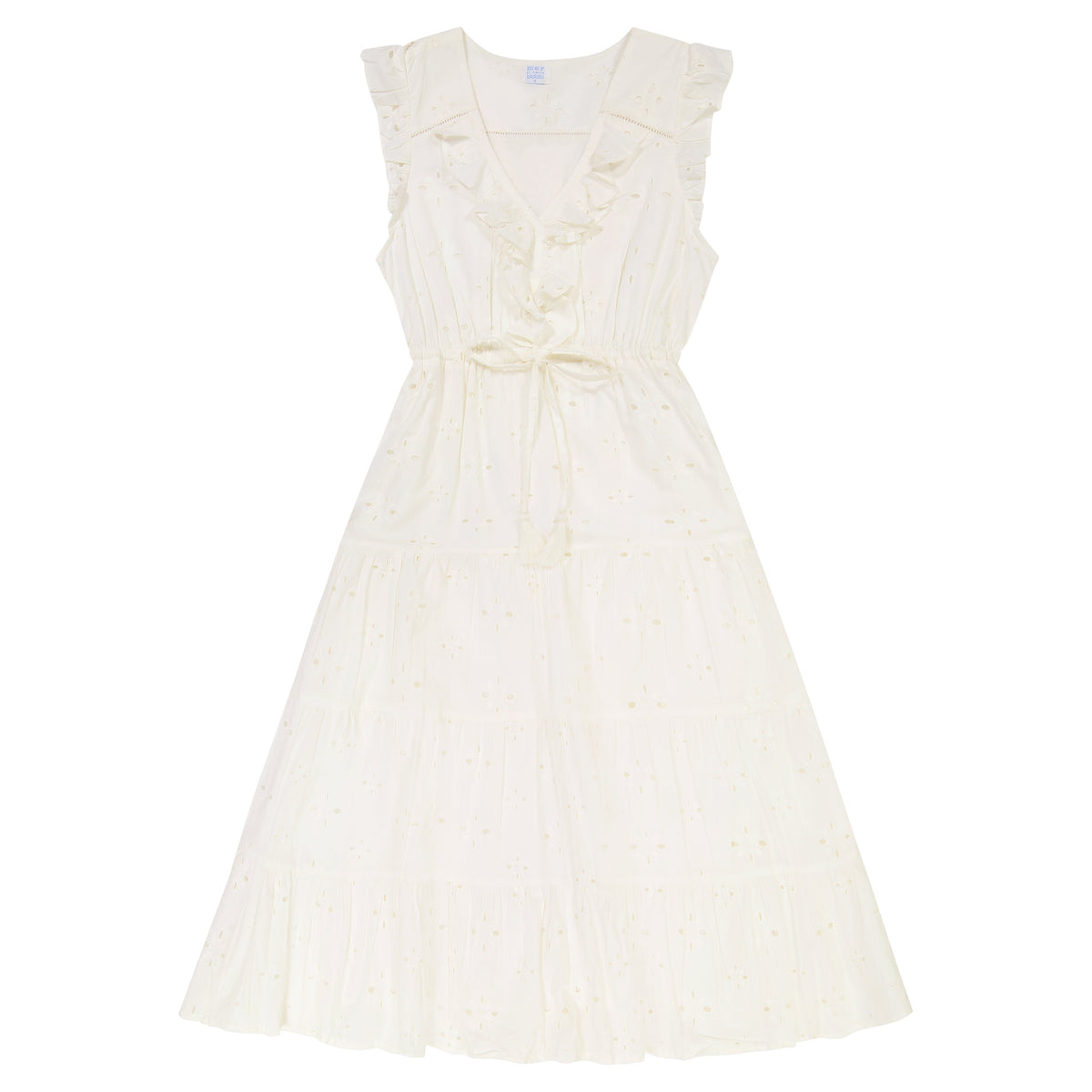 Giselle Women's Maxi Dress White Eyelet