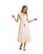 Giselle Women's Maxi Dress Neon Swiss Dot