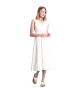 Giselle Women's Maxi Dress White Eyelet