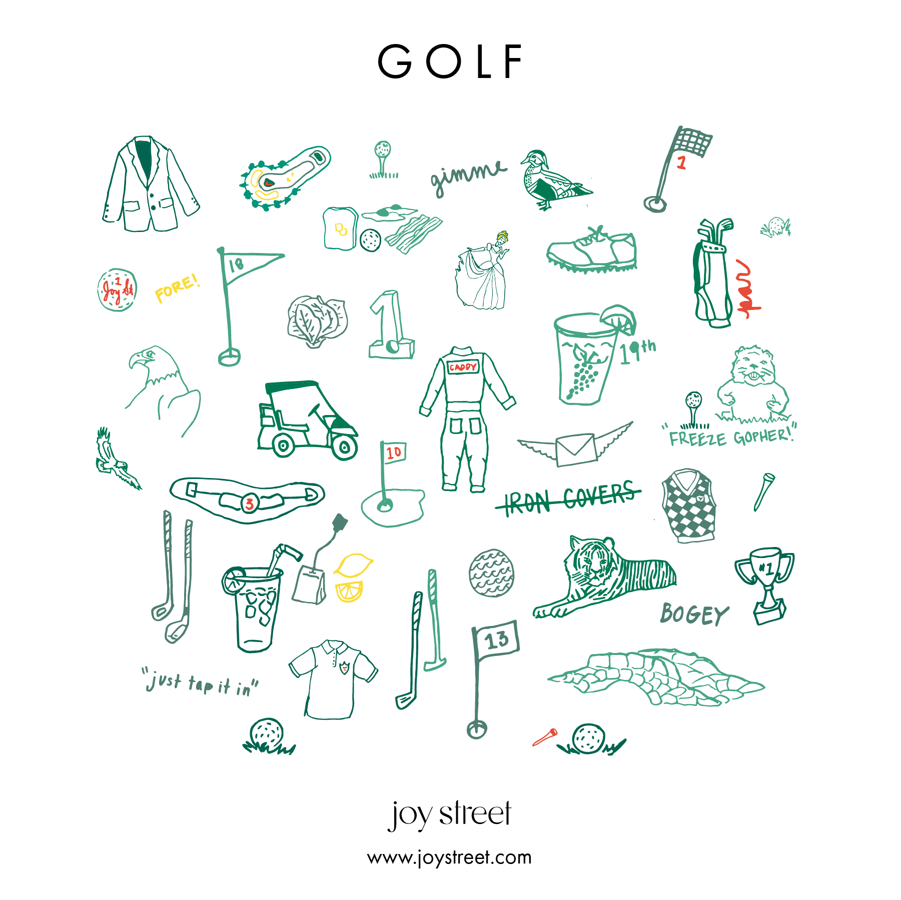 Golf Kids Short Pajama Set