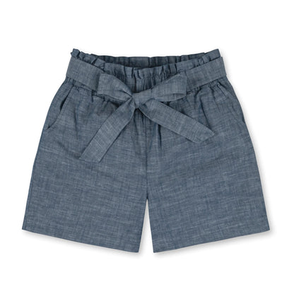 Women’s Organic Cotton Chambray Paperbag Shorts