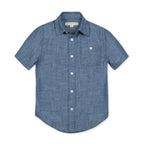 Short Sleeve Organic Chambray Shirt - Baby