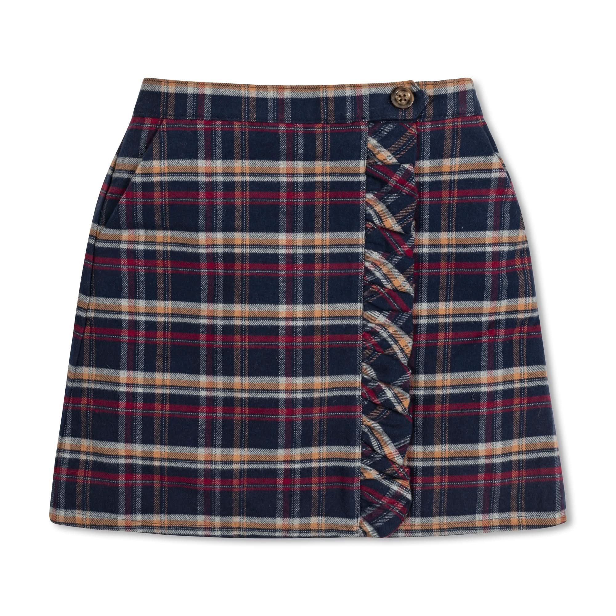 Flannel Ruffle Organic Skirt