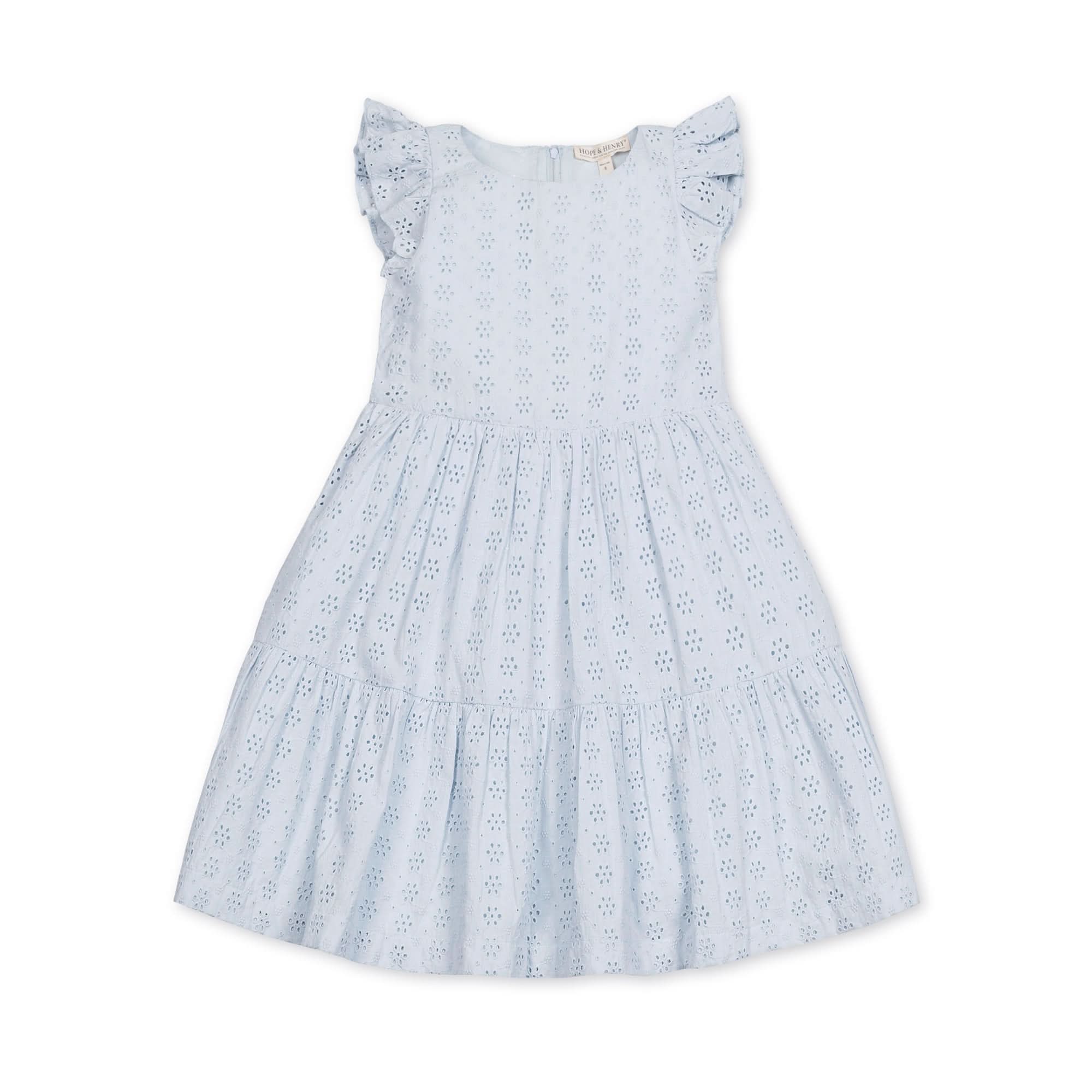 Tiered Organic Eyelet Dress