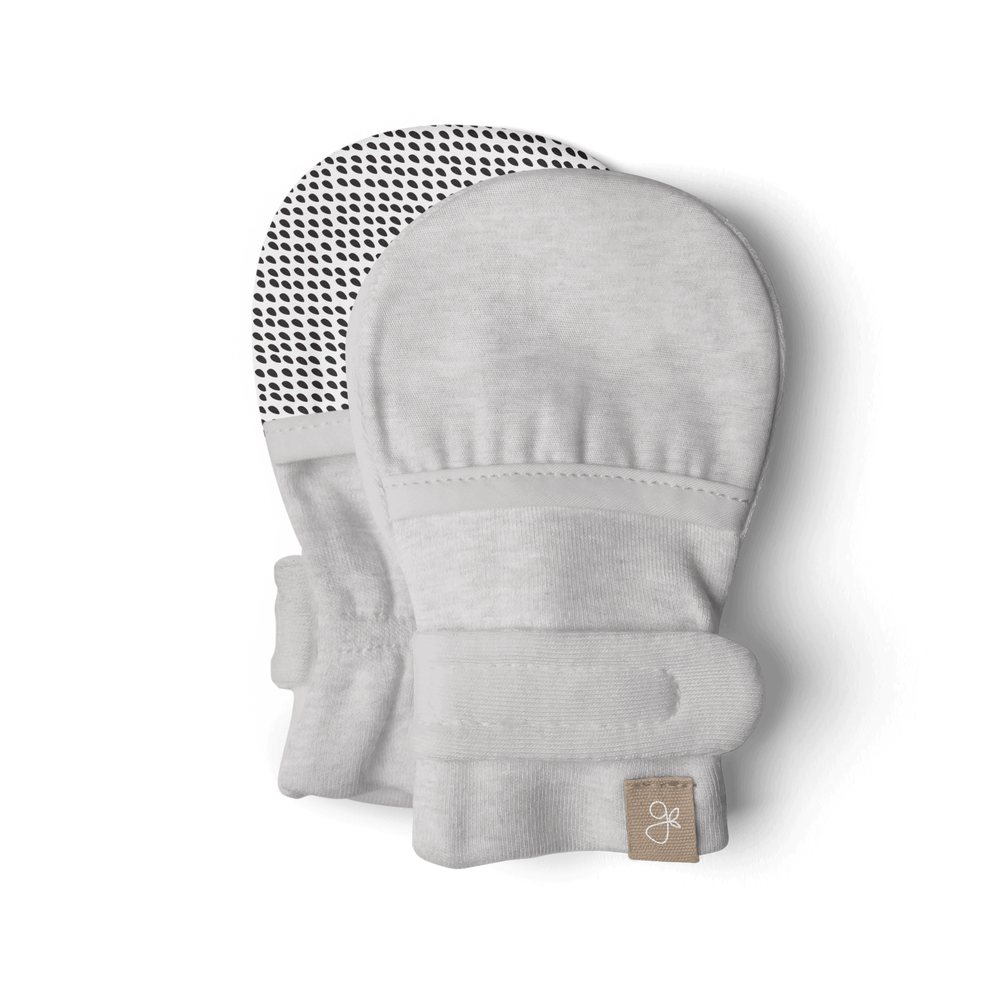 Stay-On Baby Mittens – Storm Gray + Gridlock (2-Pack)