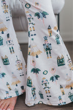 Green Chenille Nutcracker Bell Pant Set
