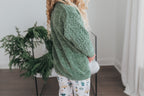 Green Chenille Nutcracker Bell Pant Set