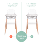 Children of Design 6 in 1 Deluxe High Chair with Cushion