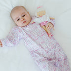 Baby Girl Ballet Snap Baby Pima Cotton Footie