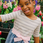 Lightweight Blocked Organic Skater Dress