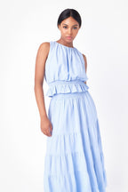 Ruched Sleeveless Top