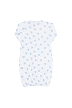 Blue Heart Print Gown 