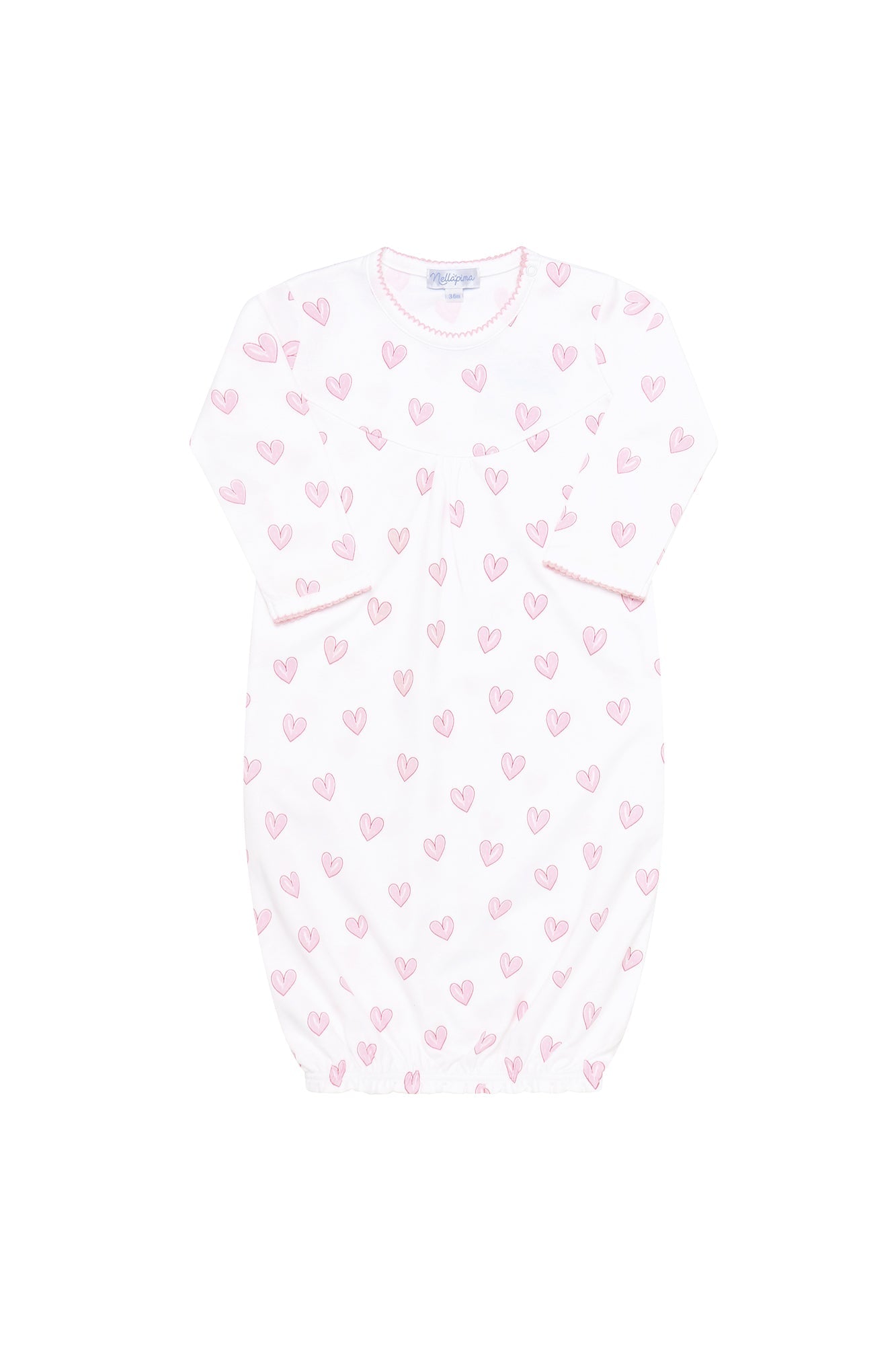 Pink Heart Print Gown 