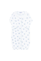 Blue Heart Print Converter Gown