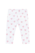 Pink Heart Print Pima Leggings