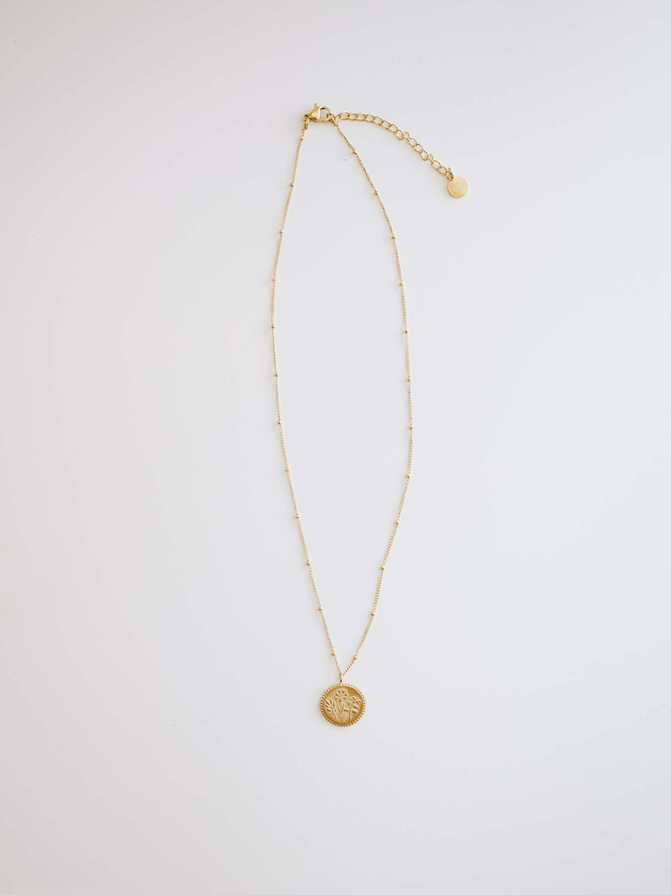 Holy Family Floral Necklace - 14K Gold Filled