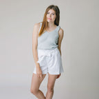 Women's Cinched Waist Linen Shorts