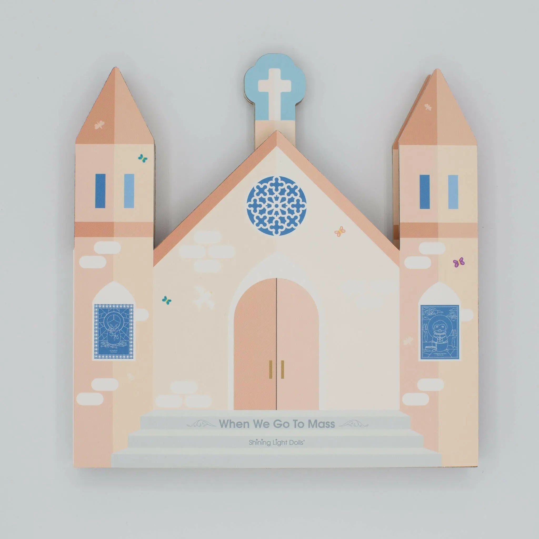 When We Go to Mass - shaped board book