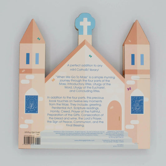When We Go to Mass - shaped board book