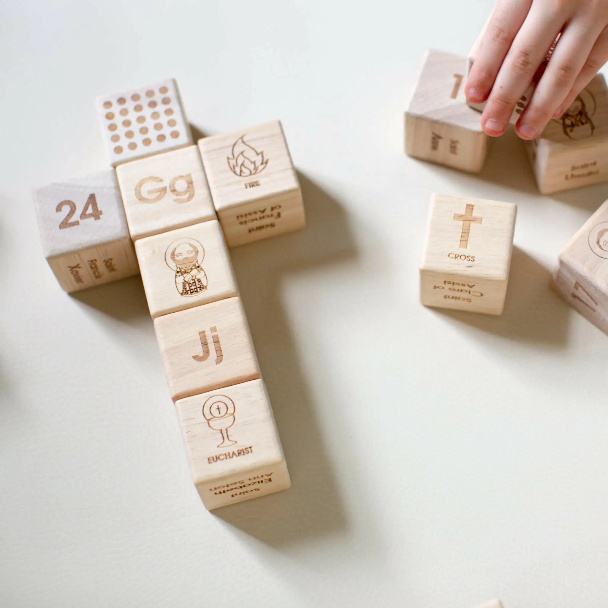 Catholic ABC Alphabet Blocks