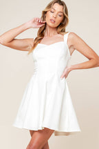 LAST YOUR CHANCE DENIM WOVEN MINI DRESS