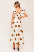 MOJITO MOOD WOVEN MIDI DRESS