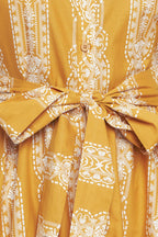 DESERT BLOOM WOVEN MIDI DRESS