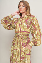 ROYAL BOHO ENERGY WOVEN MAXI DRESS