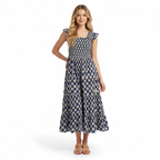 Paloma Women's Maxi Dress Shell Beach Navy
