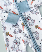 Baby Bamboo Zip Romper | Rad Bunny
