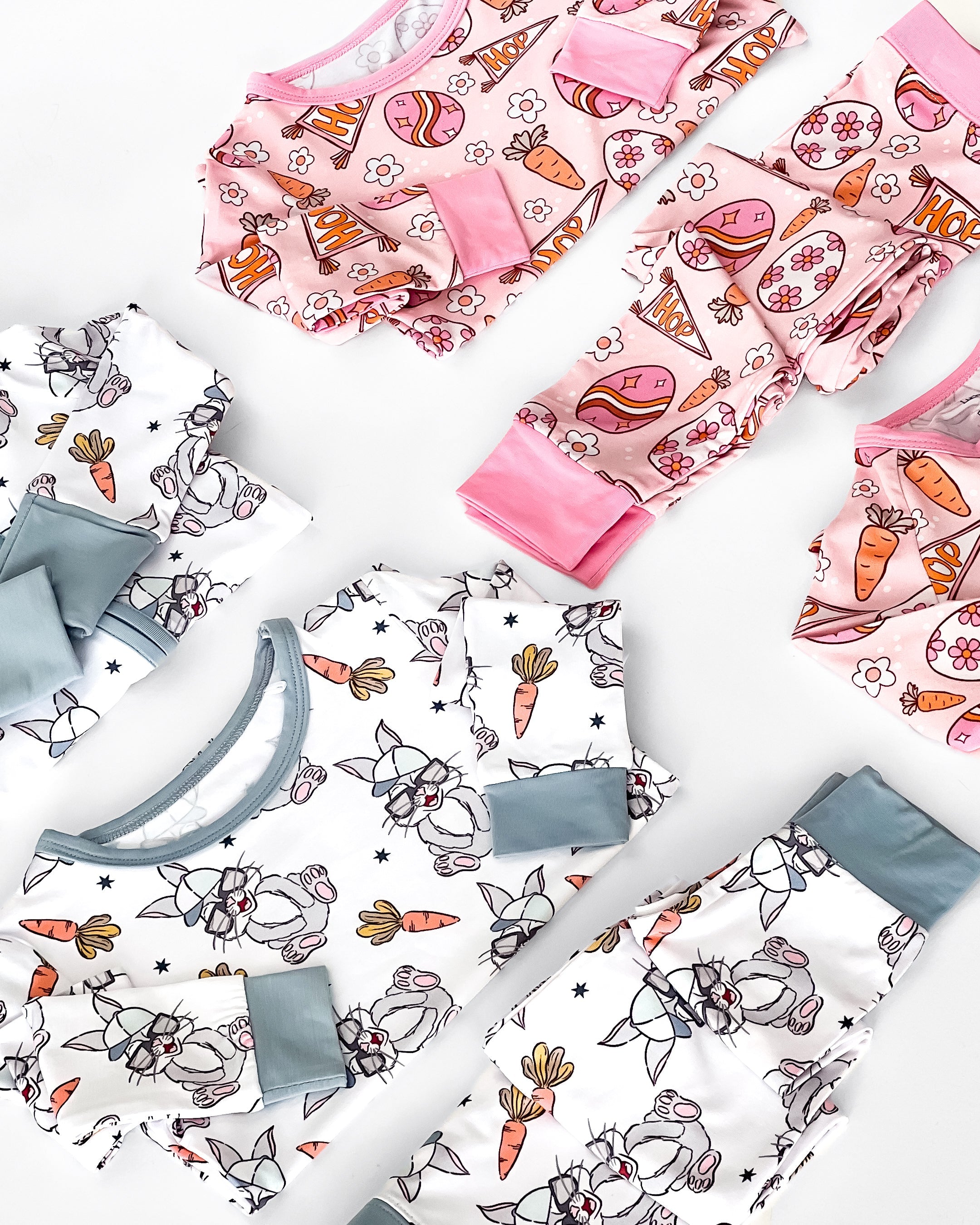 Boys Rad Bunny Bamboo Two Piece Pajama Set