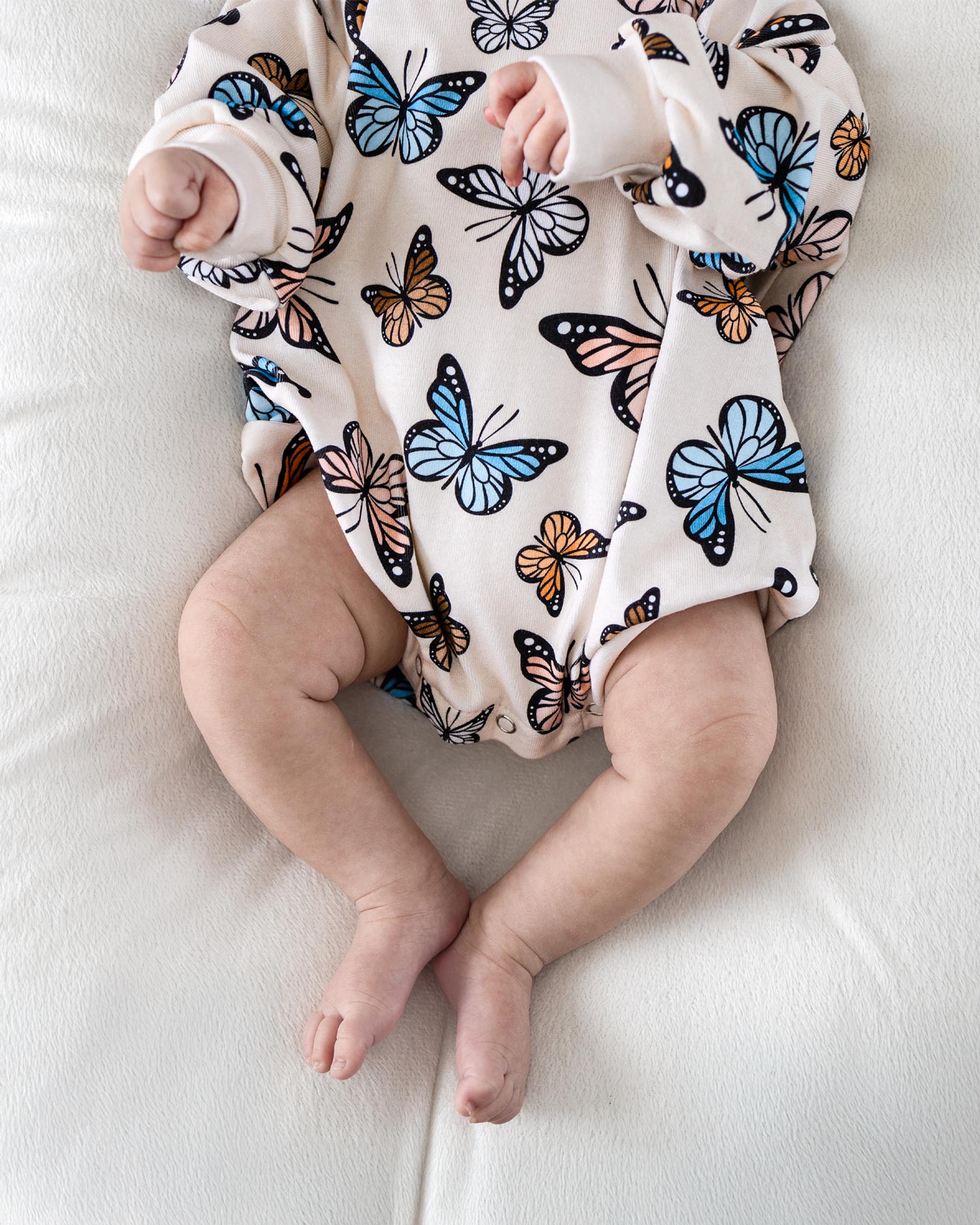 Baby Girl Bubble Romper | Butterflies