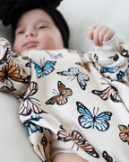 Baby Girl Bubble Romper | Butterflies