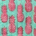 La Plage Ruffle Pouch Pineapple Crush Pink