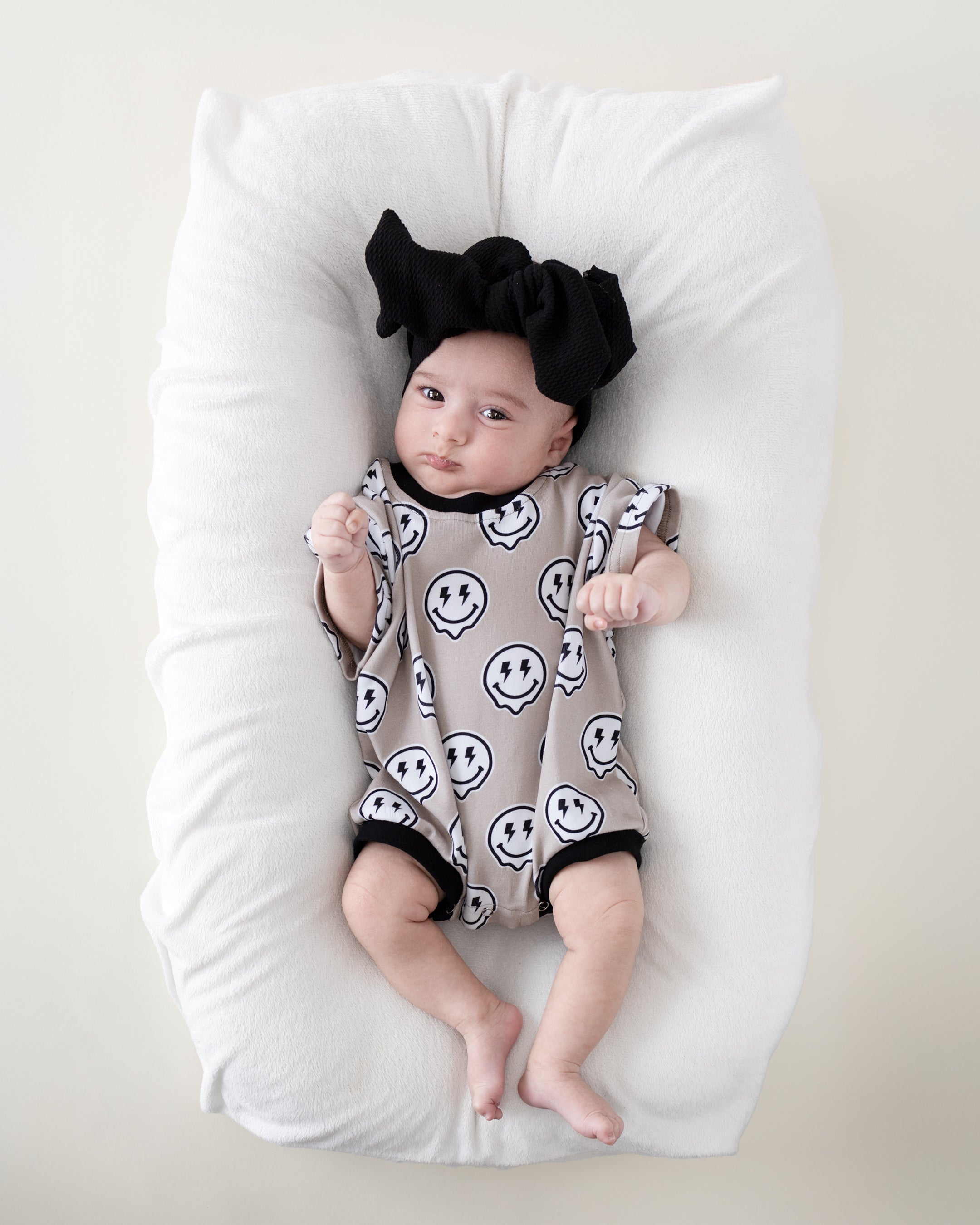 Electric Drippy Short Sleeve Bubble Romper