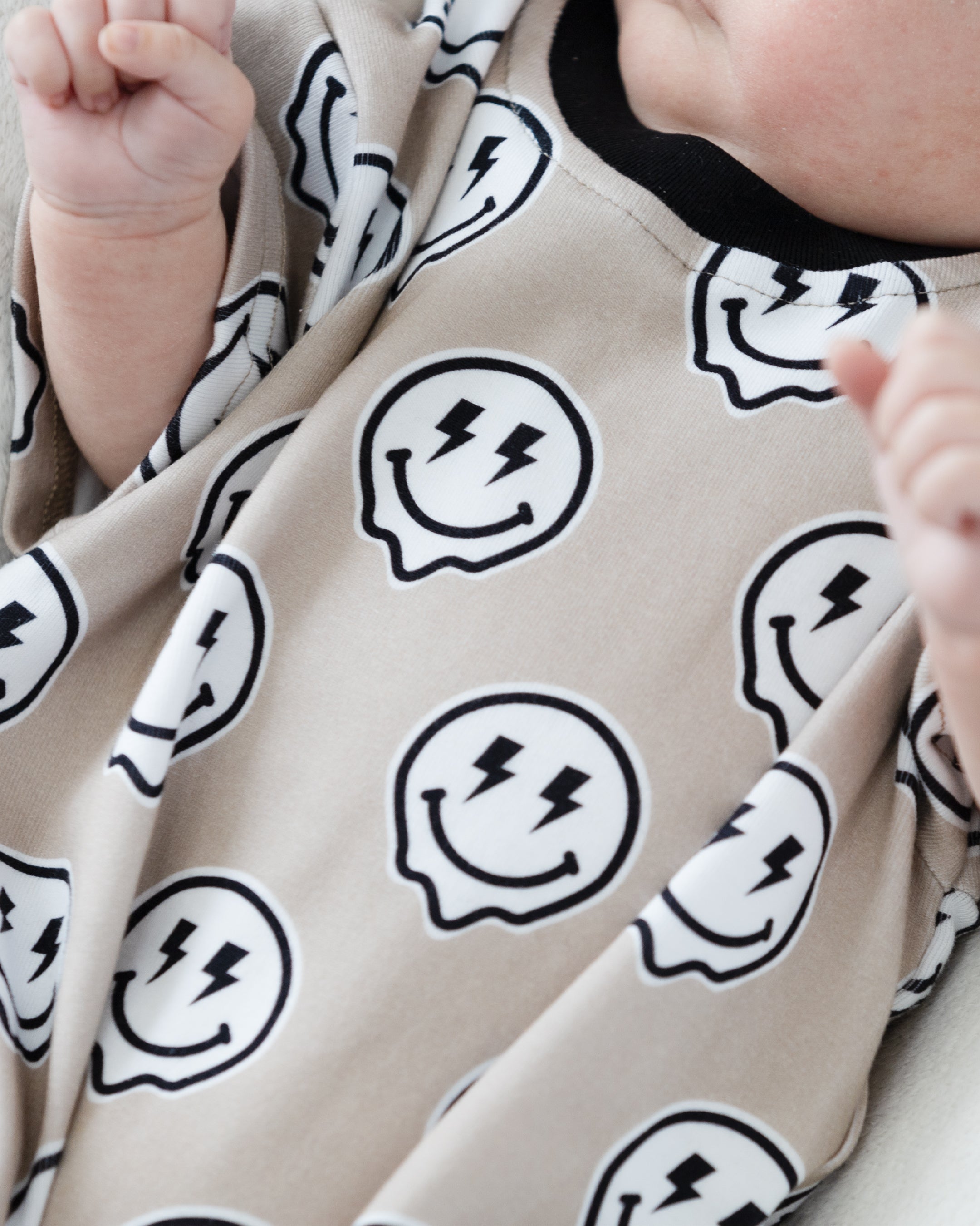 Electric Drippy Short Sleeve Bubble Romper