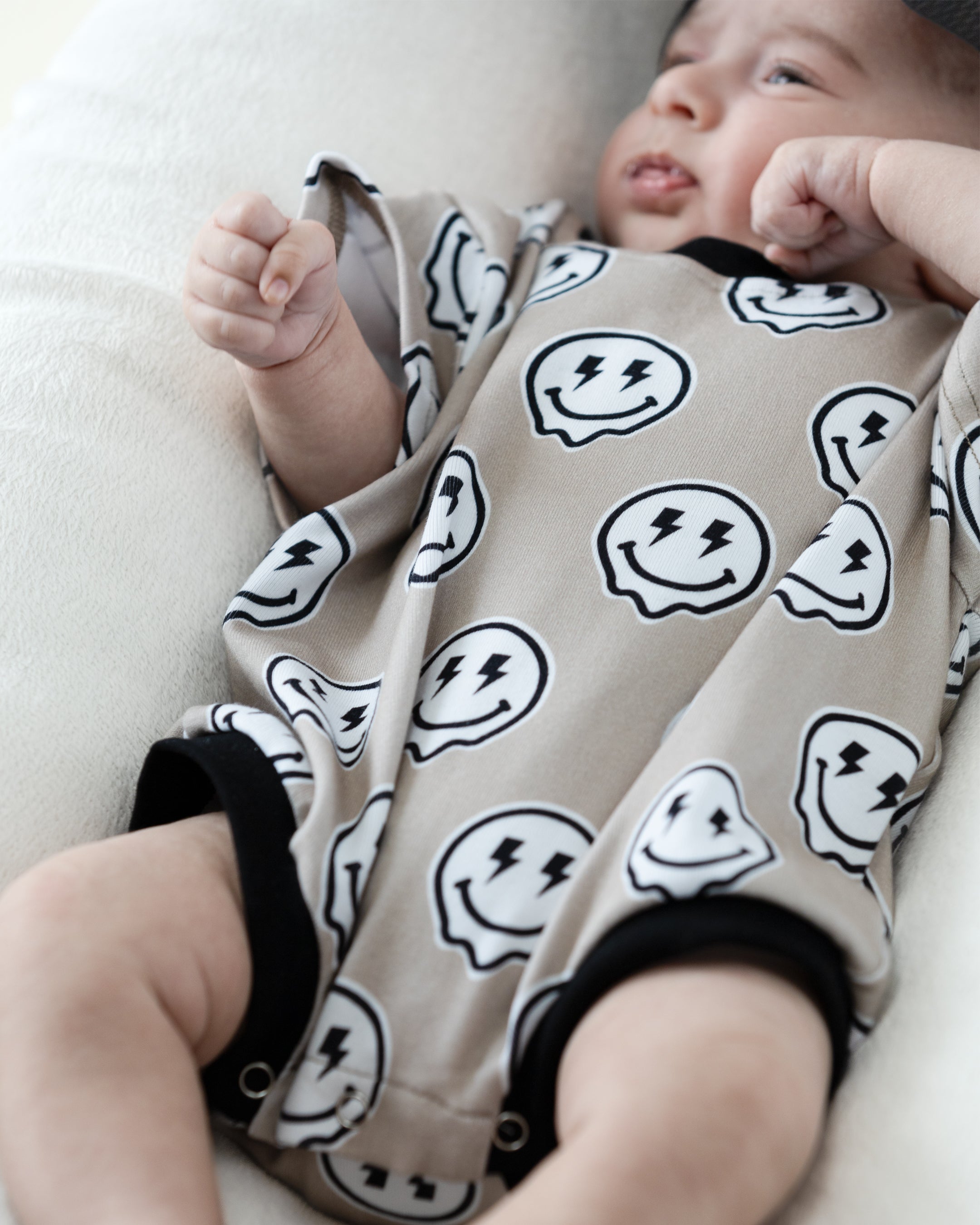 Electric Drippy Short Sleeve Bubble Romper