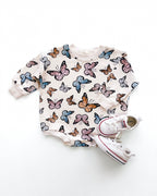 Baby Girl Bubble Romper | Butterflies