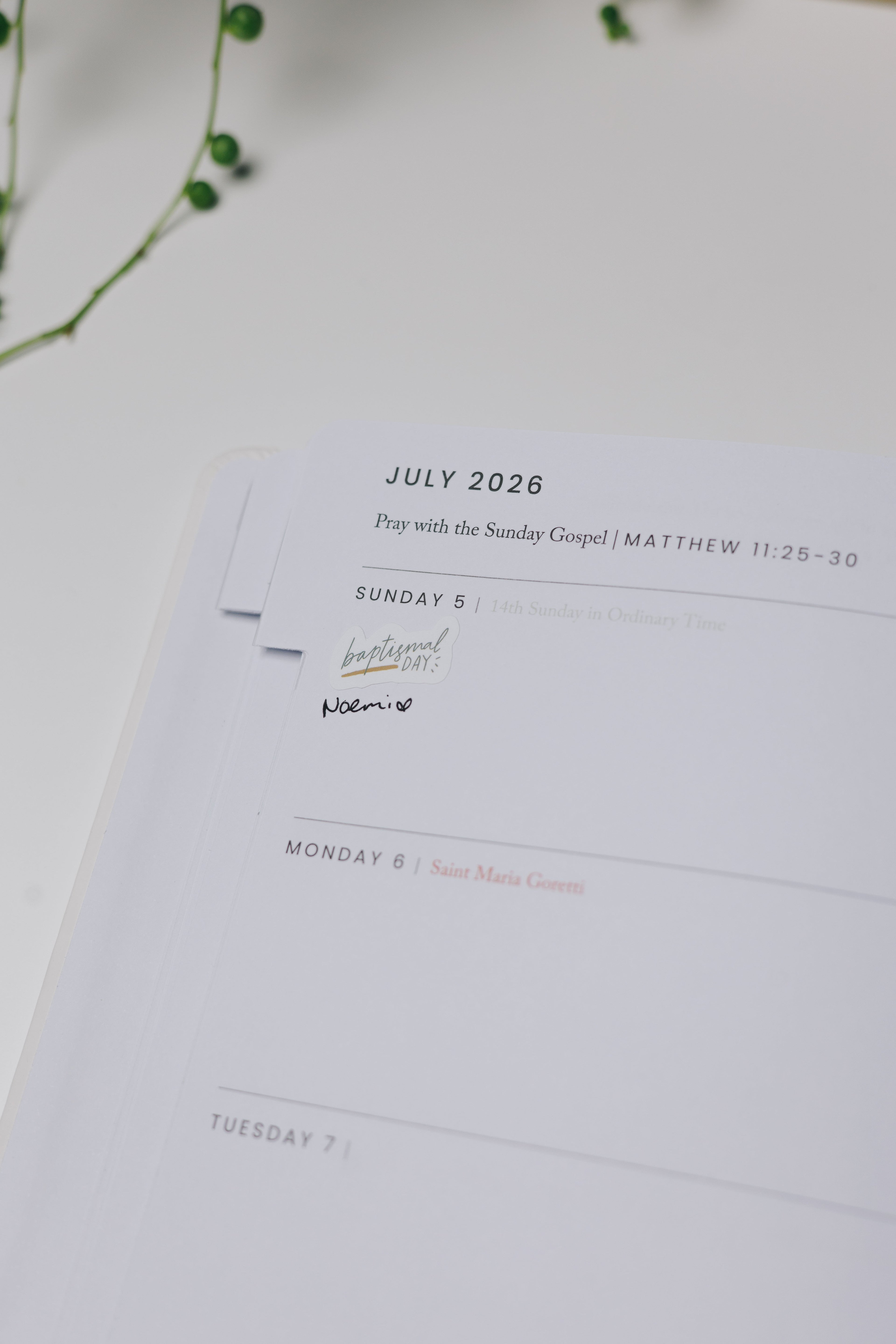 Catholic Academic Planner 2026–2027 | Mini Layout