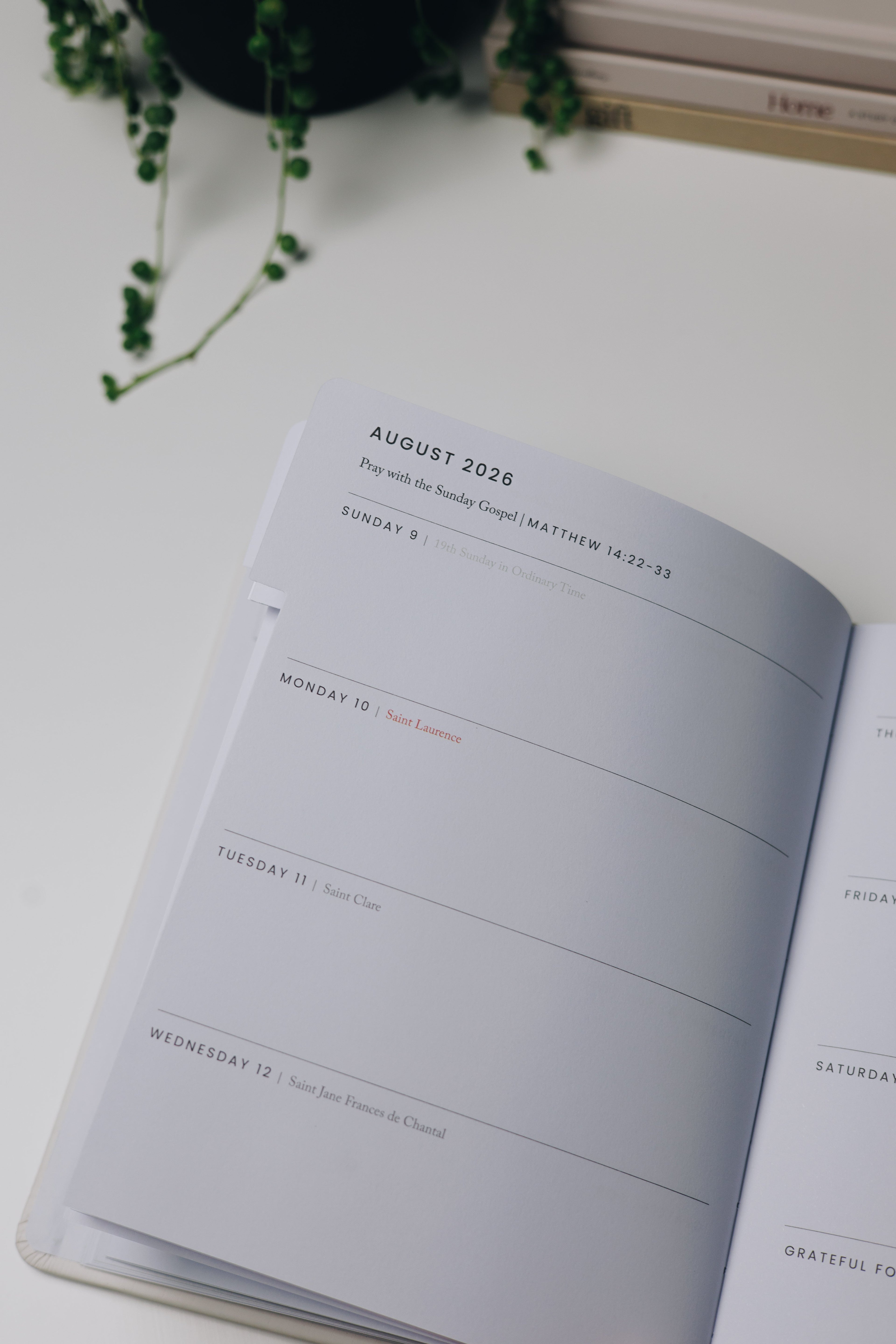 Catholic Academic Planner 2026–2027 | Mini Layout
