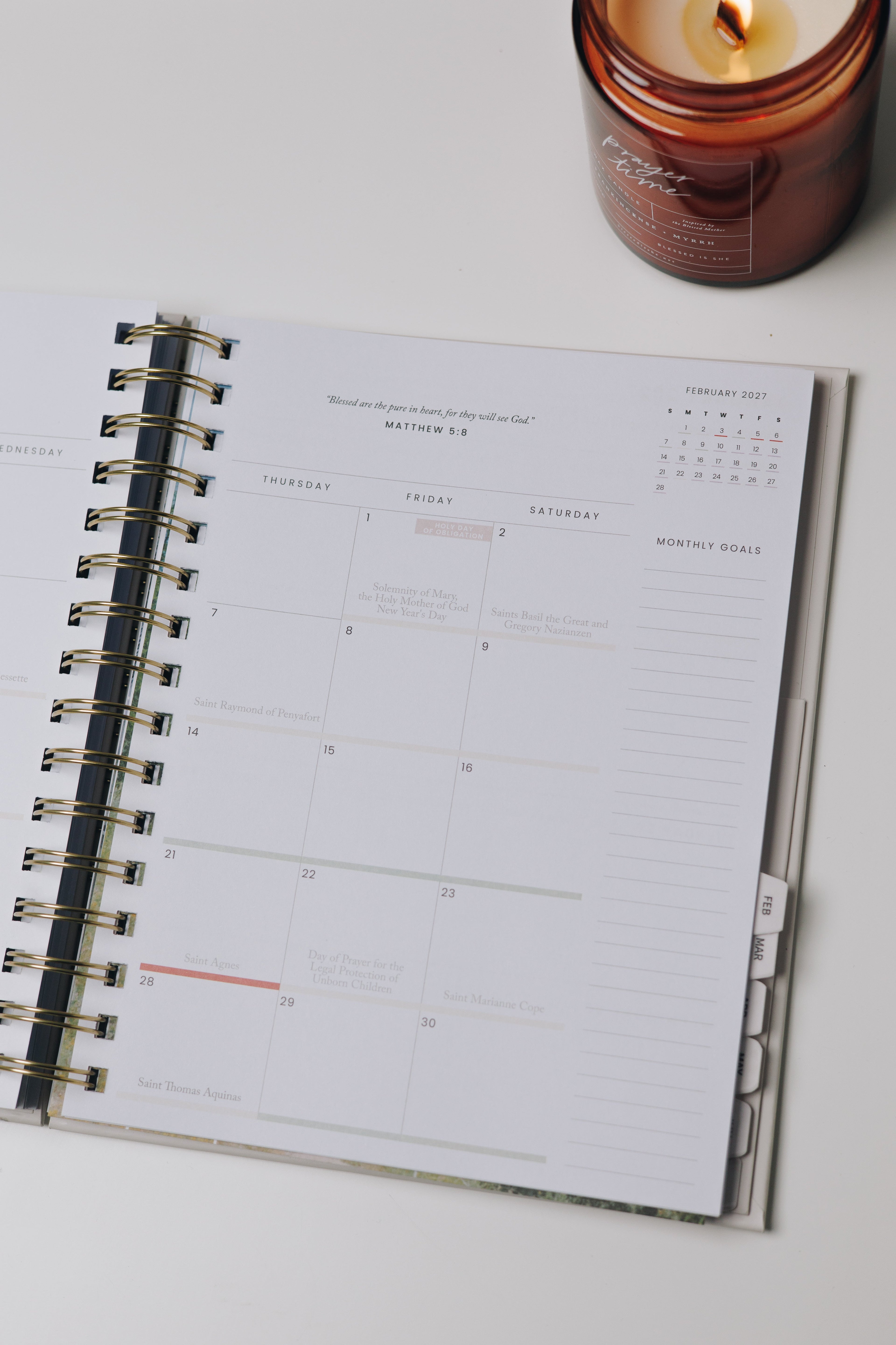 Catholic Academic Planner 2026–2027 | Mini Layout