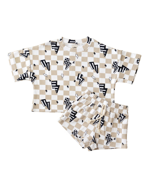 Summer Bolts Shorts Set
