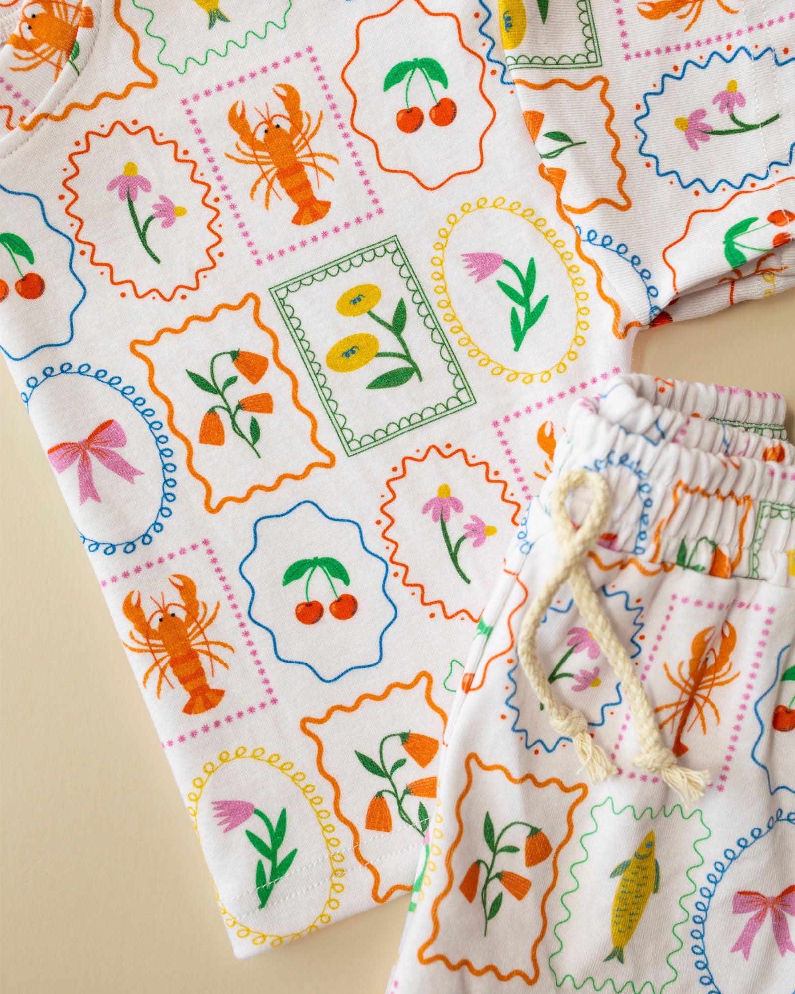 Whimsy Summer Shorts Set